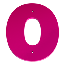 1/4 Inch Thick Laser Cut Steel Letters and Numbers - Proxima Nova Font, Pink, 6 Inch