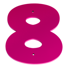 1/4 Inch Thick Laser Cut Steel Letters and Numbers - Proxima Nova Font, Pink, 6 Inch