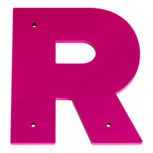 1/4 Inch Thick Laser Cut Steel Letters and Numbers - Proxima Nova Font, Pink, 6 Inch